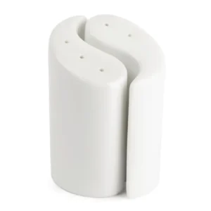 Salières et poivrières Ying Yang Olympia Whiteware 95 mm en porcelaine blanche, lot de 12