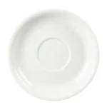 Soucoupes à cappuccino Olympia Whiteware 160 mm en porcelaine blanche vitrifiée, lot de 12