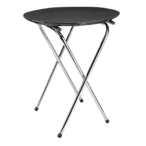 Support de plateau pliant chromé Olympia C163 avec plateau ovale