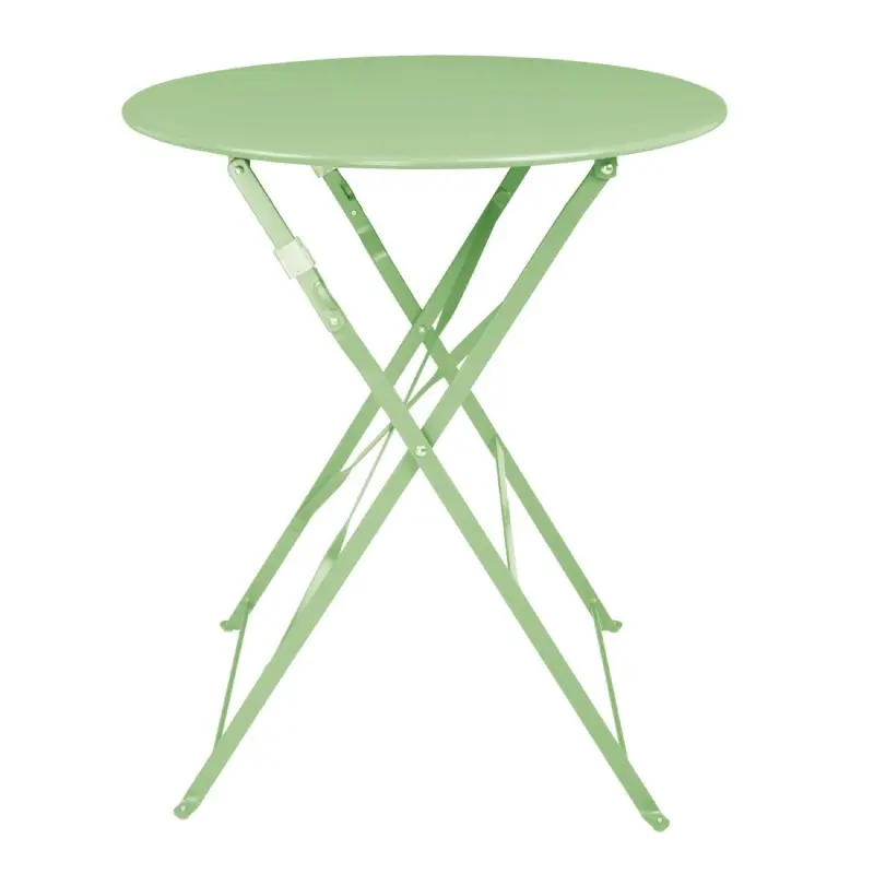 Table de terrasse ronde pliante Bolero vert clair Table de terrasse ronde pliante Bolero vert clair