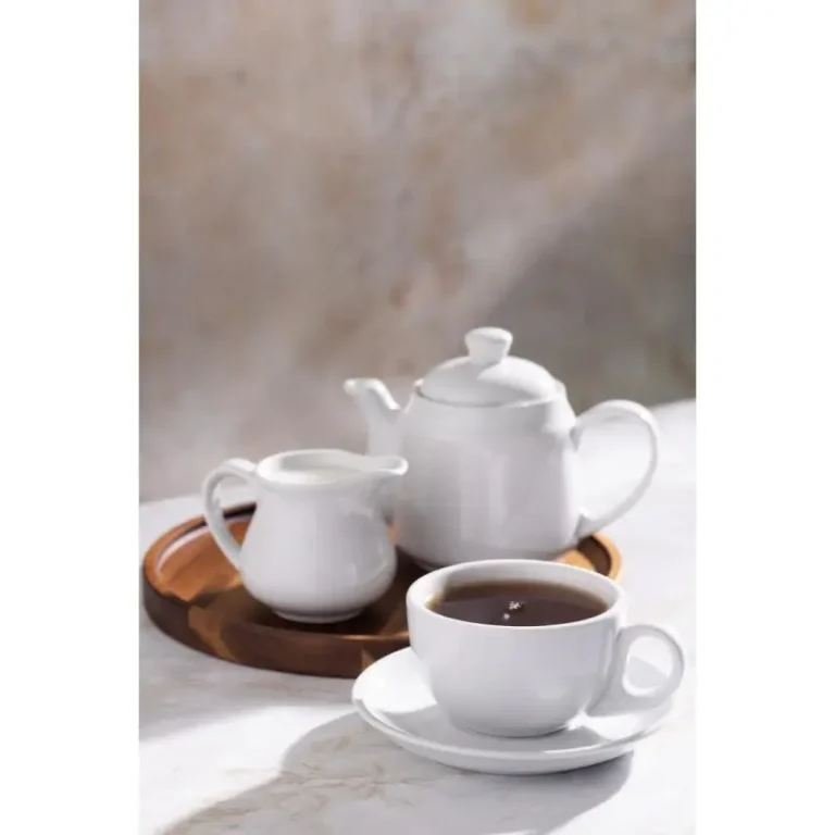Tasses à cappuccino Olympia Athena 228 ml en porcelaine blanche vitrifiée, lot de 24
