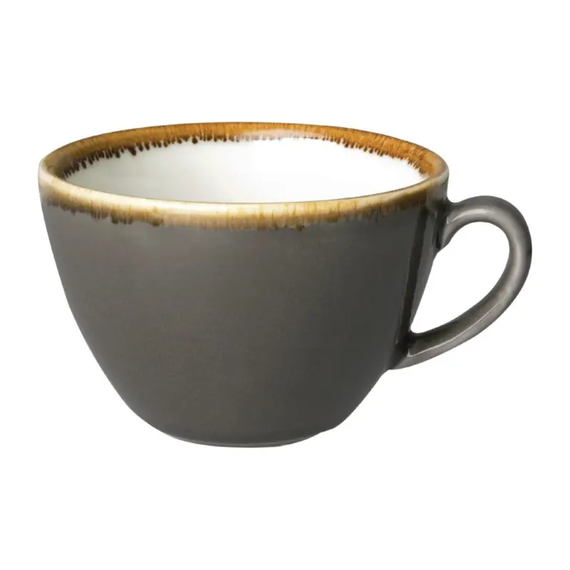 Tasse à cappuccino Olympia Kiln HC392 grise de 340 ml Tasse à cappuccino Olympia Kiln HC392 grise de 340 ml