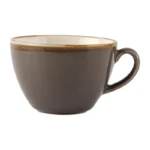 Tasses à cappuccino Olympia Kiln HC392 présentées en service