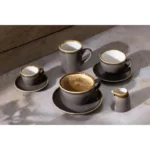 Gamme Olympia Kiln, tasses et soucoupes assorties