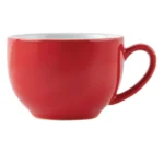 Tasses à cappuccino Olympia Café rouges 340 ml en grès vitrifié, lot de 12