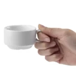 Tasse à espresso Whiteware CB471 vue du dessus, cercle intérieur