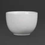 Tasses à thé chinoises Olympia 110 ml en porcelaine blanche sans anse, lot de 12