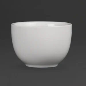 Tasses à thé chinoises Olympia 110 ml en porcelaine blanche sans anse, lot de 12