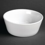 Bols inclinés Olympia Whiteware 150mm – Porcelaine – Lot de 12