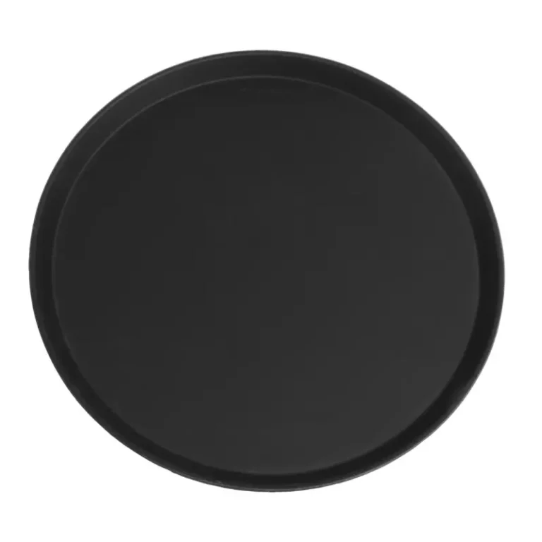 Plateau antidu00e9rapant rond Cambro Camtread noir 405mm