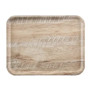 Plateau stratifiu00e9 Cambro Madeira chu00eane clair 430mm
