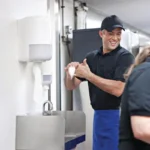 Fenêtre de contrôle du distributeur Tork à dévidage central