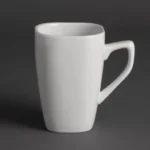Tasse carrée arrondie Olympia Whiteware 284 ml