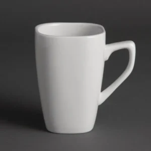 Tasse carrée arrondie Olympia Whiteware 284 ml