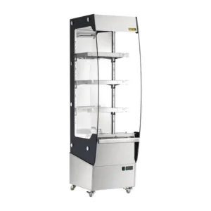 Vitrine libre-service chauffante Buffalo 220 L façade ouverte