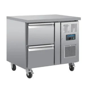 Table réfrigérée positive Polar Série U 2 tiroirs GN 1/1 inox