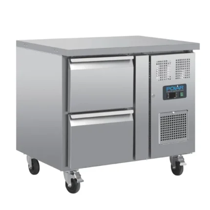 Table réfrigérée positive Polar Série U 2 tiroirs GN 1/1 inox