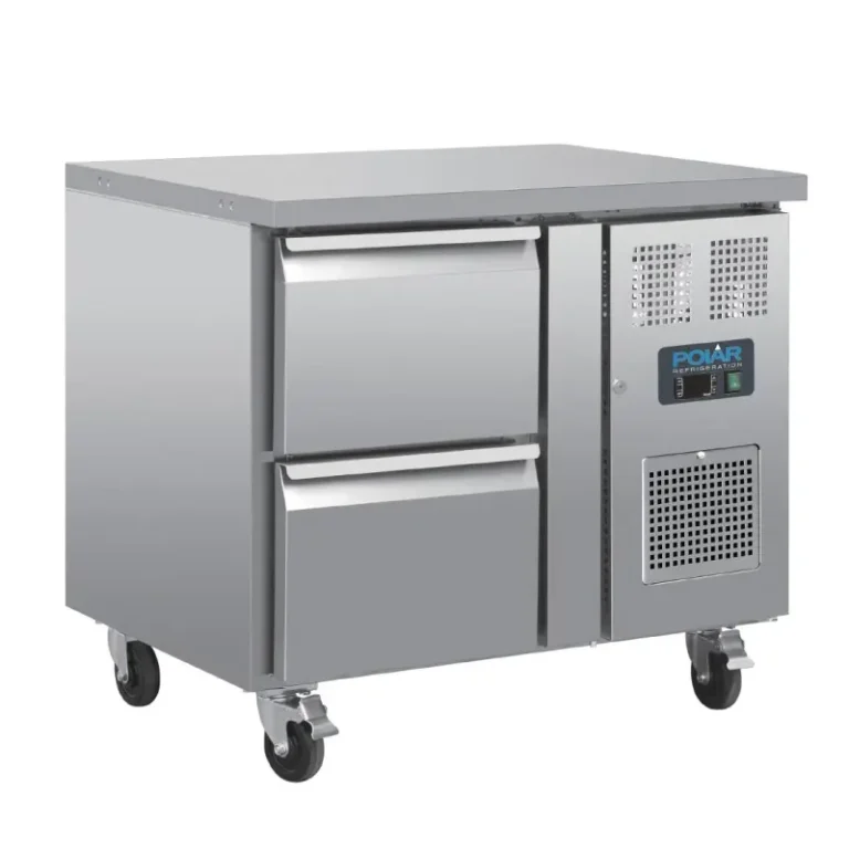 Table réfrigérée positive Polar Série U 2 tiroirs GN 1/1 inox