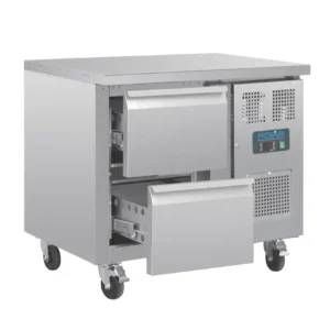 Table réfrigérée positive Polar Série U 2 tiroirs GN 1/1 inox