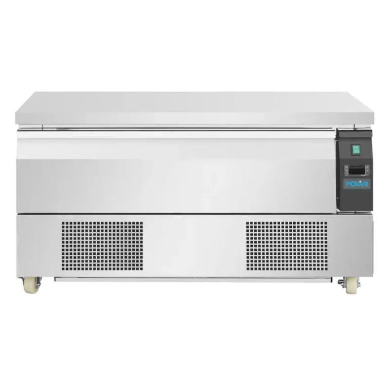 Soubassement double réfrigération Polar Série U tiroir 3 bacs GN