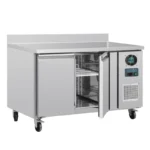 Table réfrigérée négative Polar Série U 282L avec dosseret inox