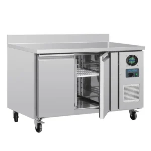 Table réfrigérée négative Polar Série U 282L avec dosseret inox