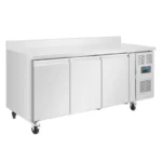 Table réfrigérée négative Polar Série U 417L avec dosseret inox