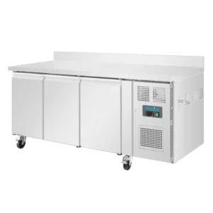 Table réfrigérée négative Polar Série U 417L avec dosseret inox