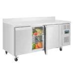 Table réfrigérée négative Polar Série U 417L avec dosseret inox