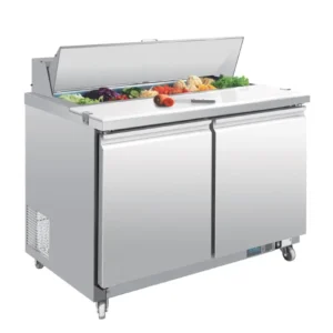 Comptoir de préparation réfrigéré Polar Série U 405L 12 bacs GN
