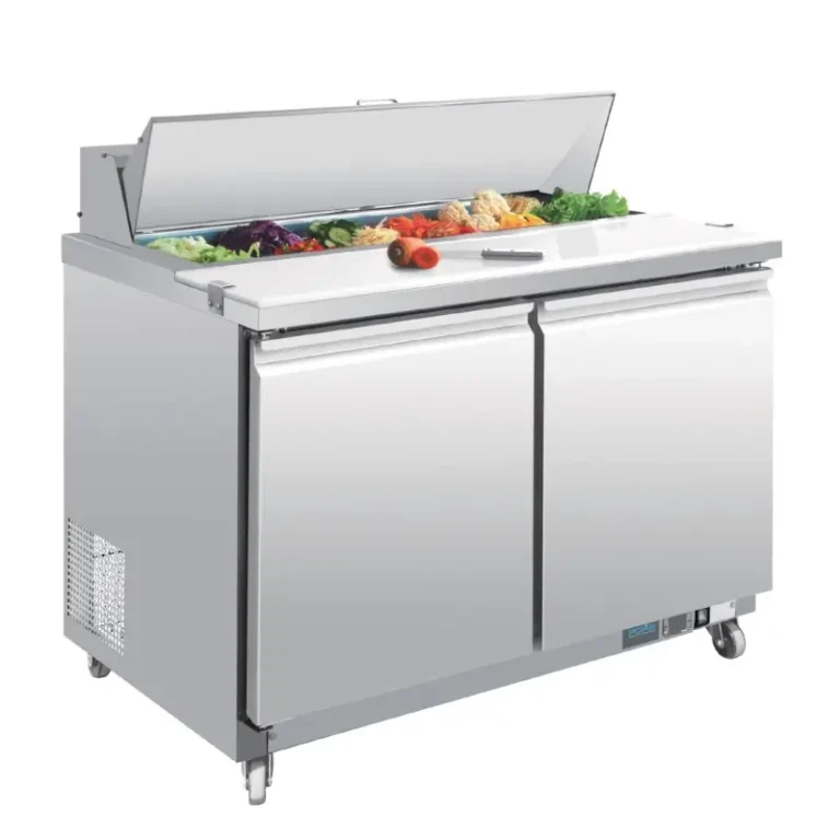 Comptoir de préparation réfrigéré Polar Série U 405L 12 bacs GN
