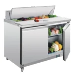 Comptoir de préparation réfrigéré Polar Série U 405L 12 bacs GN