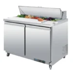 Comptoir de préparation réfrigéré Polar Série U 405L 12 bacs GN