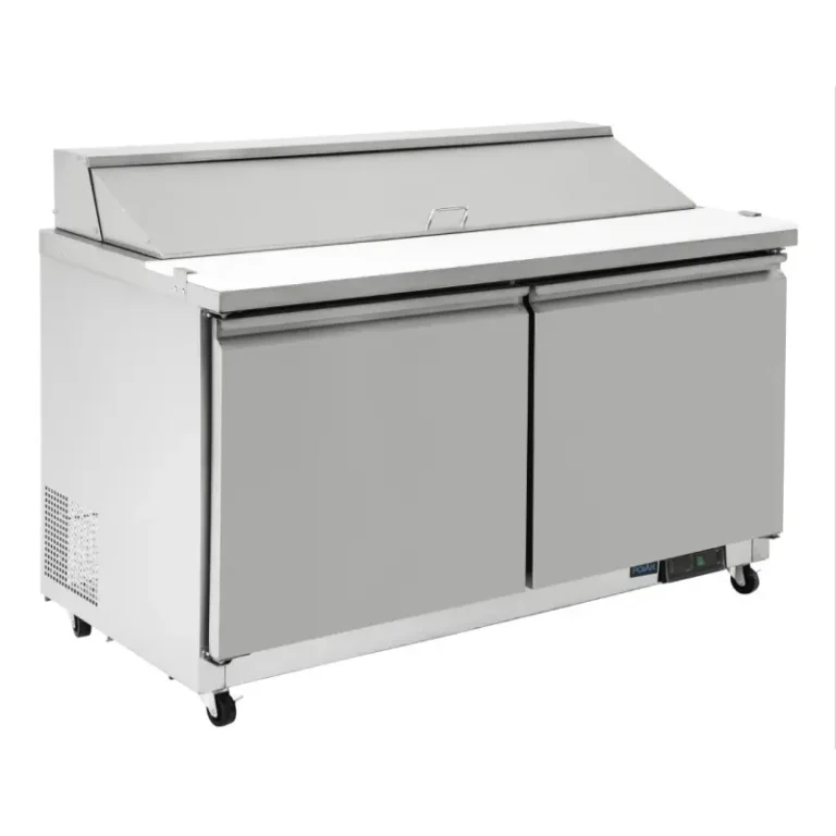 Comptoir de préparation réfrigéré Polar Série U 527L 16 bacs GN