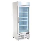 Vitrine réfrigérée négative Polar Série G 412L blanche une porte