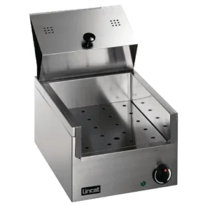 Cuve à frites électrique professionnelle LINCAT Lynx 400 inox avec couvercle à charnière