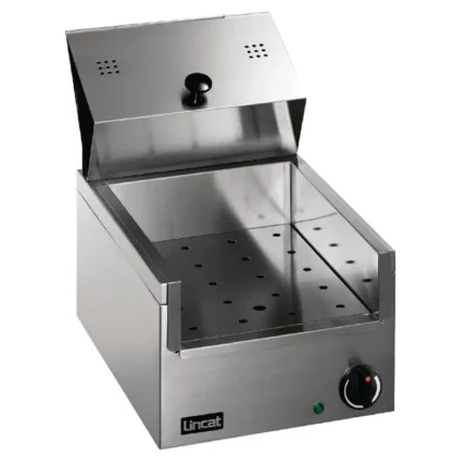 Cuve à frites électrique professionnelle LINCAT Lynx 400 inox avec couvercle à charnière