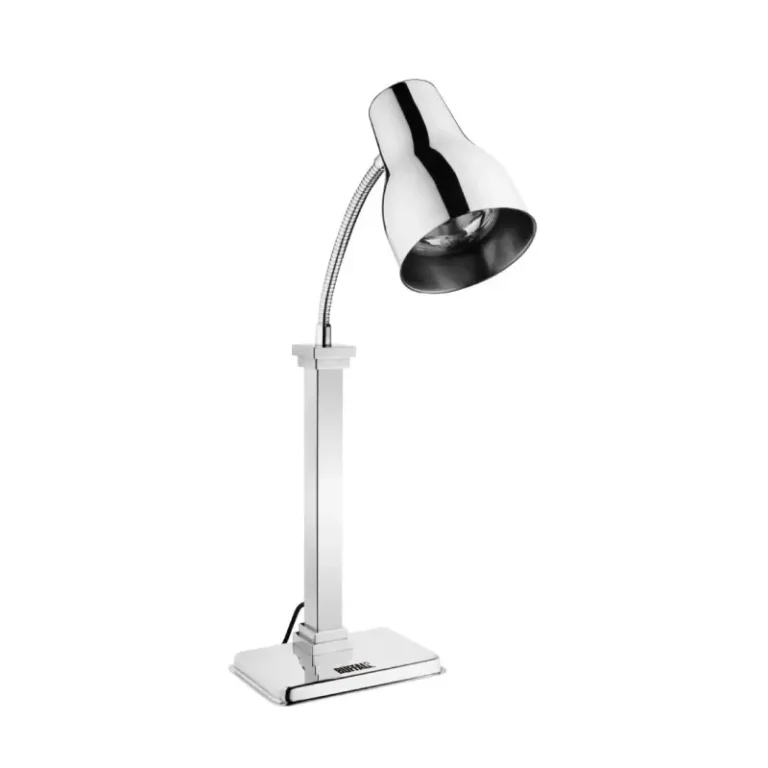 Lampe chauffante sur pied Buffalo en inox poli