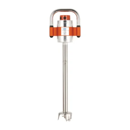 Mixeur plongeant professionnel Dynamic SMX 700 Turbo, pied inox de 600 mm et corps orange, vue d’ensemble