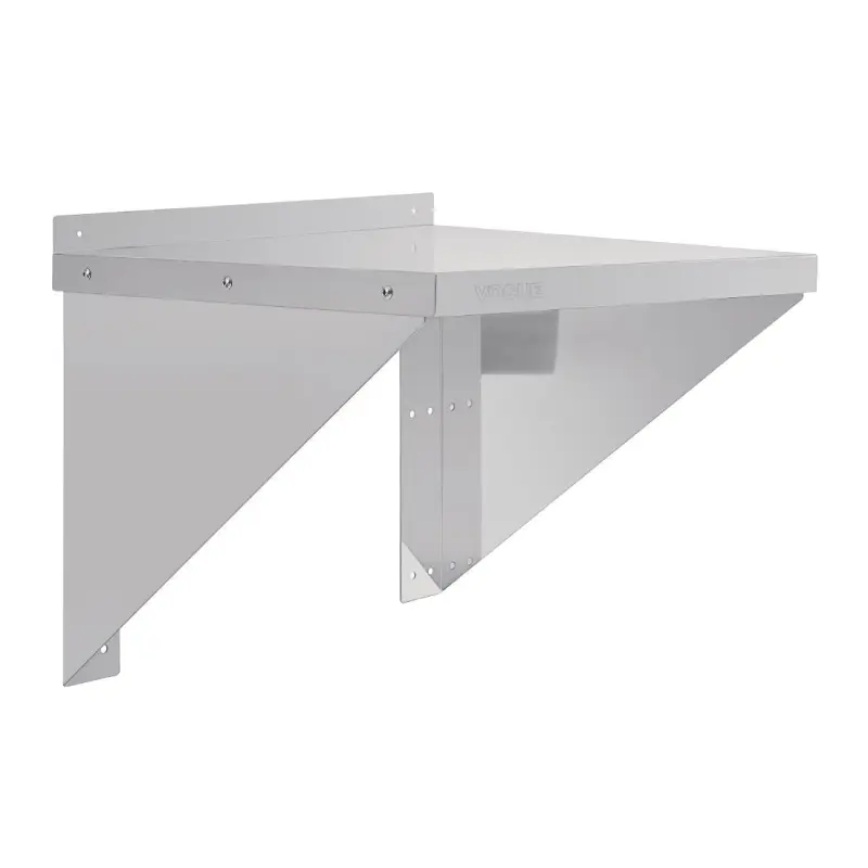Étagère murale inox Vogue pour micro-ondes 560 x 460 mm