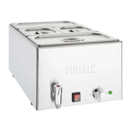 Bain-marie Buffalo 21 L avec robinet de vidange
