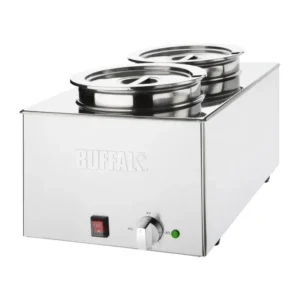 Pots ronds avec couvercles du bain-marie Buffalo