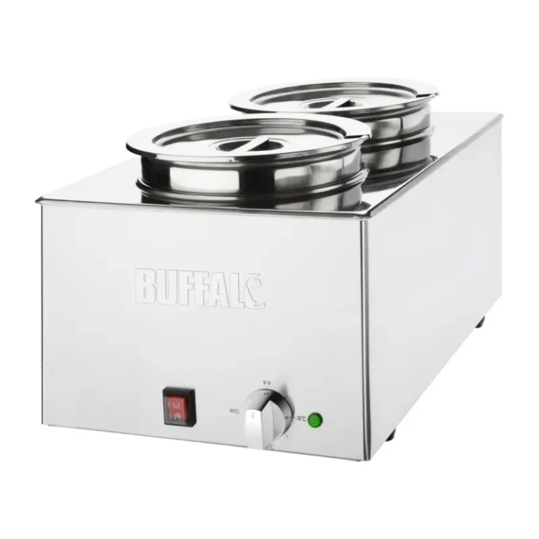 Pots ronds avec couvercles du bain-marie Buffalo