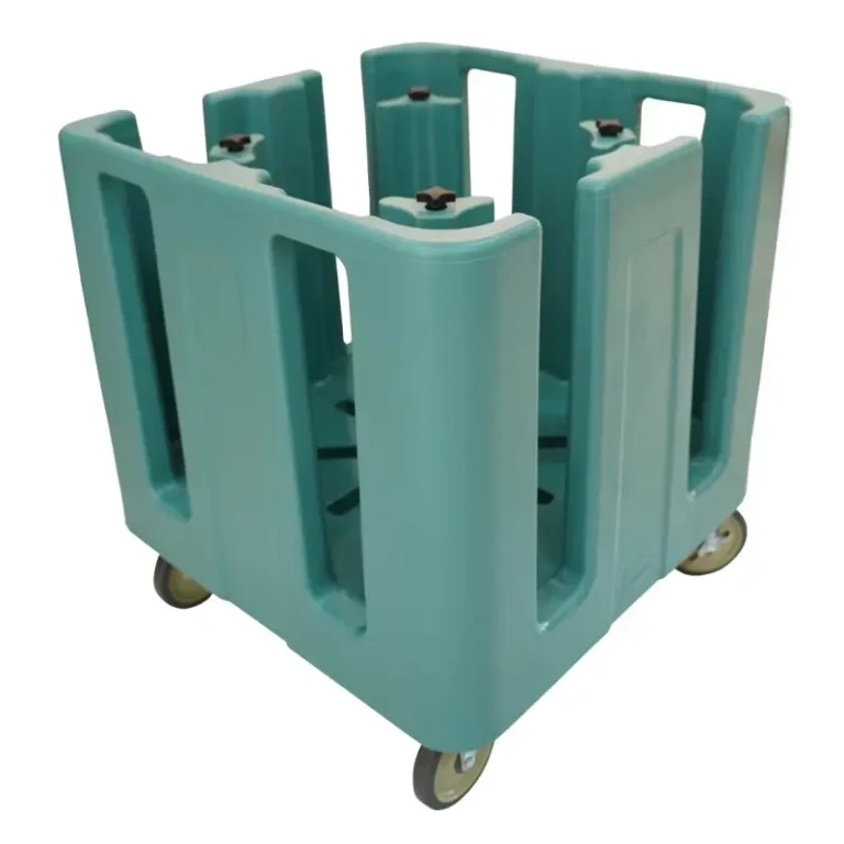 Chariot à vaisselle réglable Cambro bleu ardoise