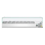 Commandes numériques et affichage de température de la saladette Polar 8 bacs