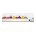 Cuve inox de la saladette Polar Série G 1 800 mm, vue de dessus sans les bacs