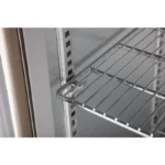 Arrière-bar Polar Série G vu de trois quarts, carrosserie inox et portes vitrées