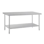 Étagère basse galvanisée de la table Vogue 1800