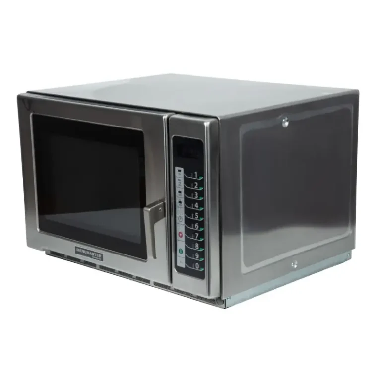 Micro-ondes professionnel MENUMASTER inox 34 L, écran tactile, 100 programmes