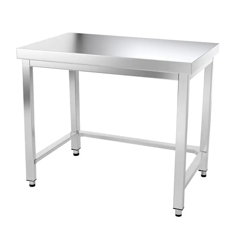 Table inox 1200 x 700 mm avec renfort Goldinox 1 Table de travail inox Goldinox 1200 x 700 mm avec renfort et étagère basse